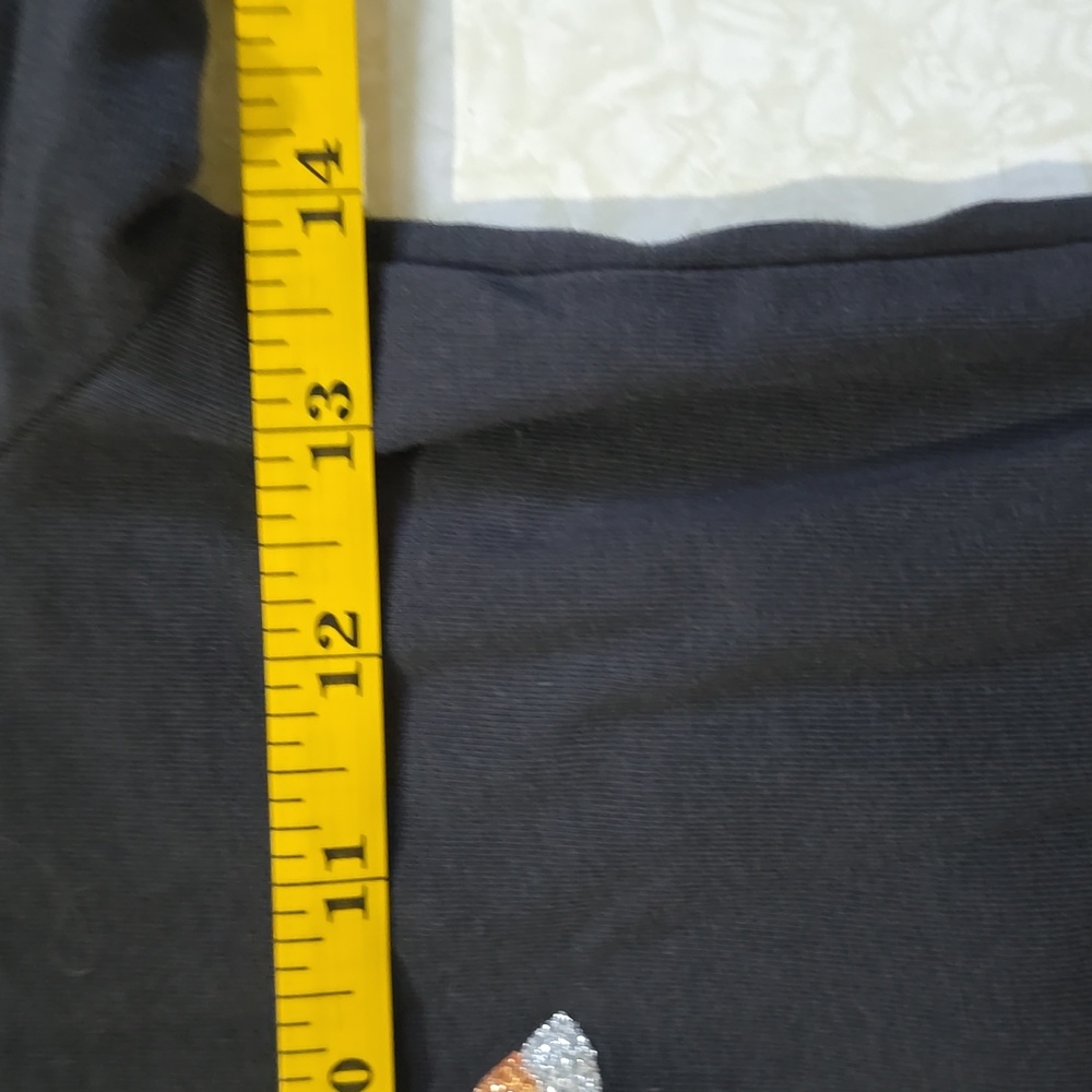H&M Black Long Sleeve With Gold Star Shirt Size 8/10 - Picture 9 of 10